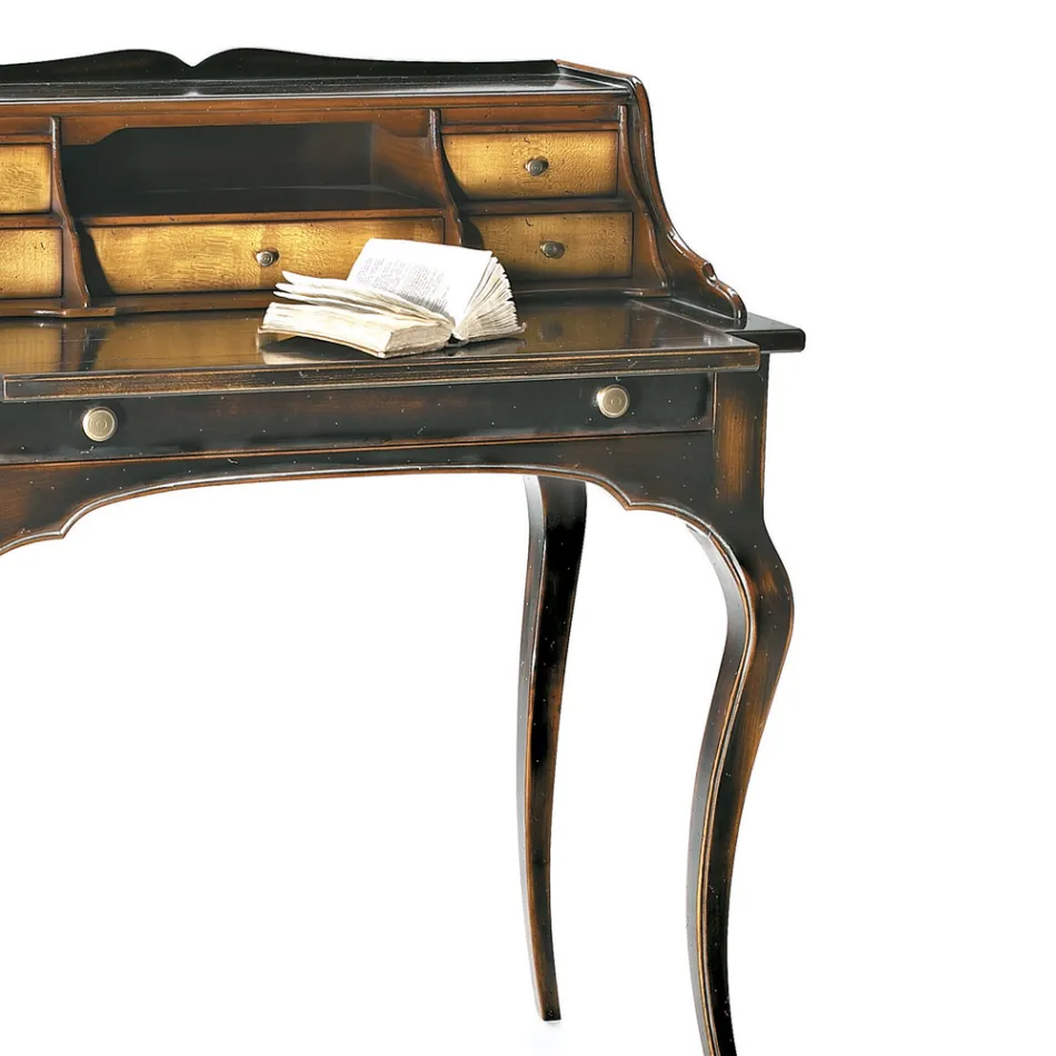 Scrittoio con 5 Cassetti e Piano Estraibile Made in Italy - Maia Viadurini