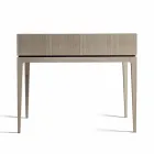 Scrittoio di design moderno in legno noce, L 105 x P 65 cm, Acario Viadurini
