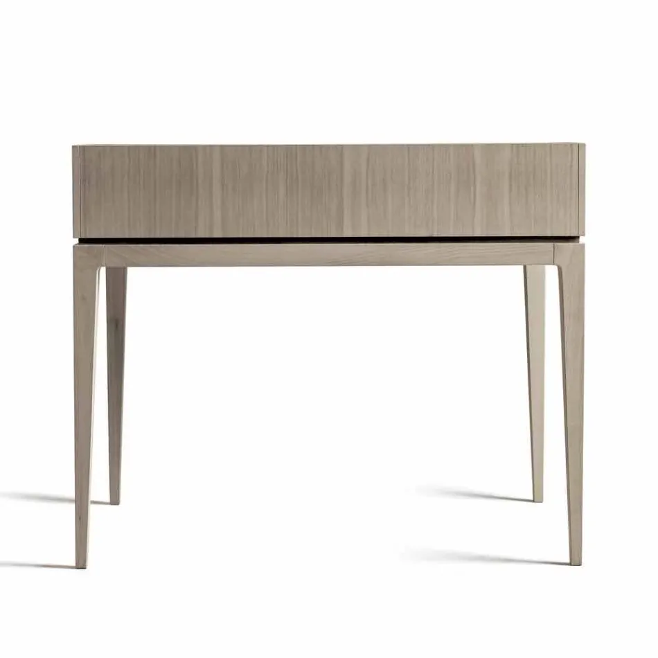 Scrittoio di design moderno in legno noce, L 105 x P 65 cm, Acario Viadurini