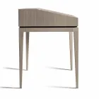 Scrittoio di design moderno in legno noce, L 105 x P 65 cm, Acario Viadurini