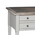 Scrivania con 5 Cassetti in Legno Massiccio Made in Italy - Fontus Viadurini