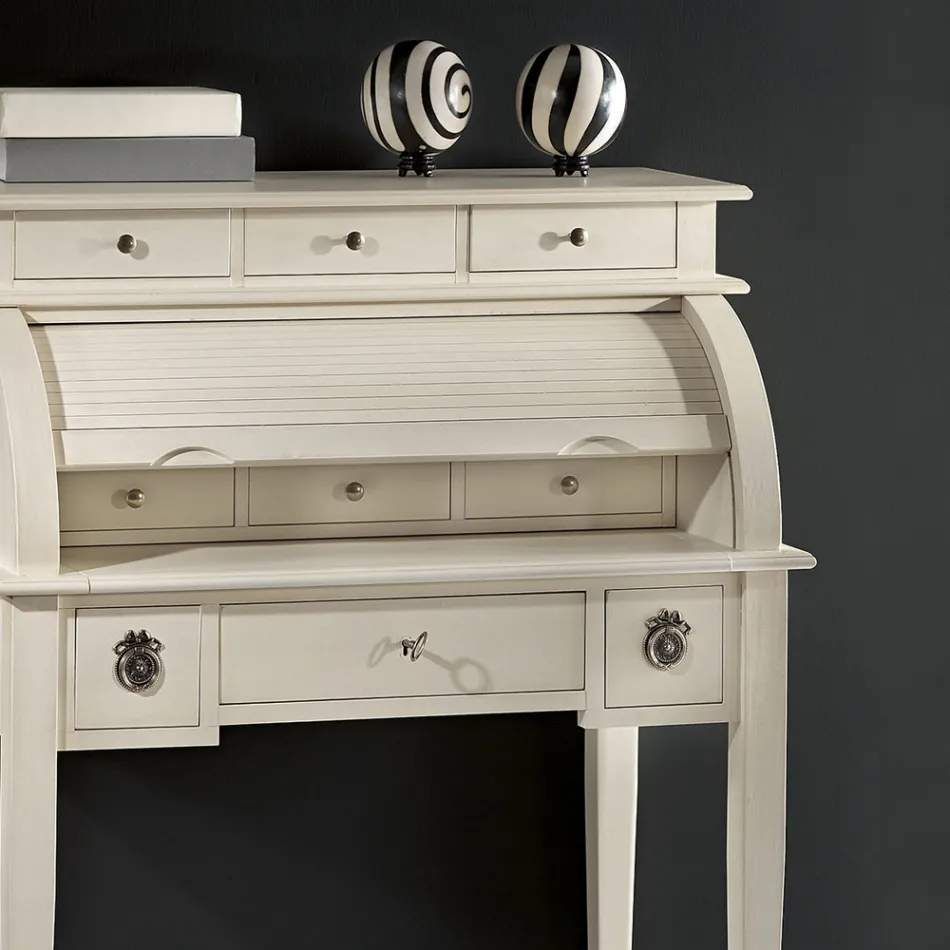 Scrivania con 6 Cassetti Esterni, 3 Cassetti Interni e 1 Vano Made in Italy - Marte Viadurini