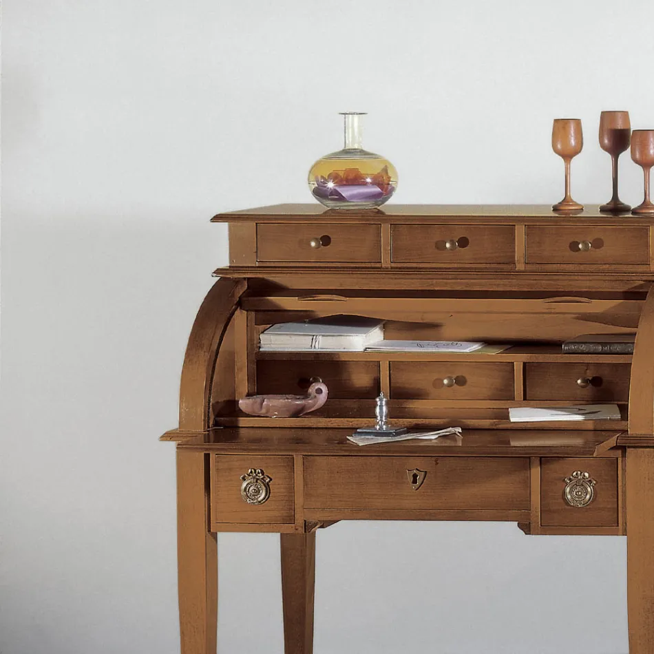 Scrivania con 6 Cassetti Esterni, 3 Cassetti Interni e 1 Vano Made in Italy - Marte Viadurini