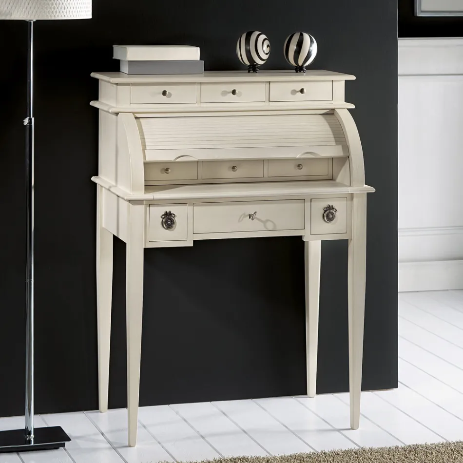 Scrivania con 6 Cassetti Esterni, 3 Cassetti Interni e 1 Vano Made in Italy - Marte Viadurini