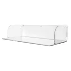 Scrivania da Parete in Plexiglass dal Design Essenziale Made in Italy - Otilia Viadurini