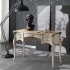 Scrivania da Salotto 5 Cassetti in Legno di Lusso Made in Italy - Caligola Viadurini