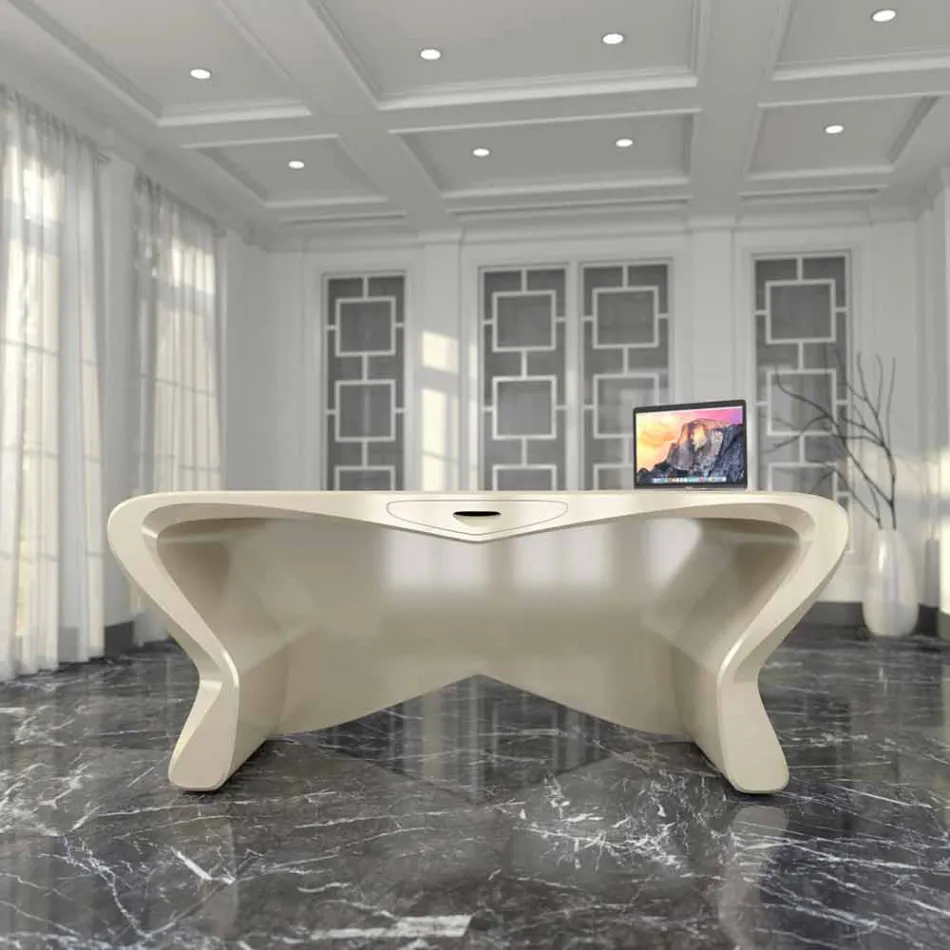 Scrivania da studio di moderno design fatta in Italia, Popoli Viadurini