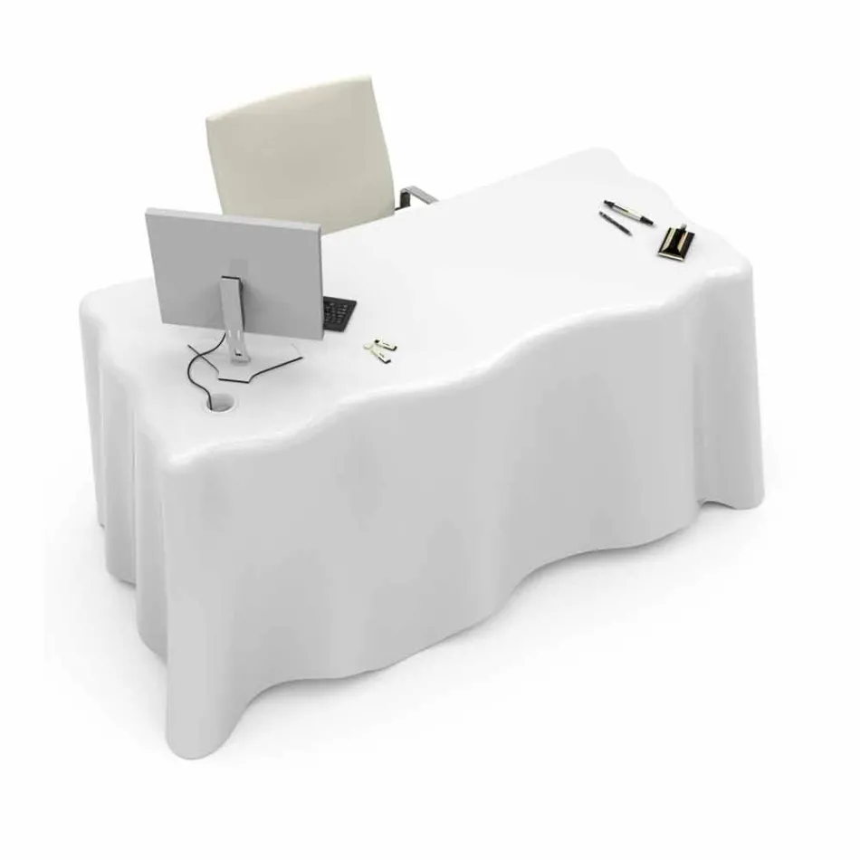 Scrivania da ufficio design moderno Fabric, made in Italy Viadurini