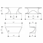 Scrivania da ufficio moderna prodotta in Italia, Cerami Viadurini