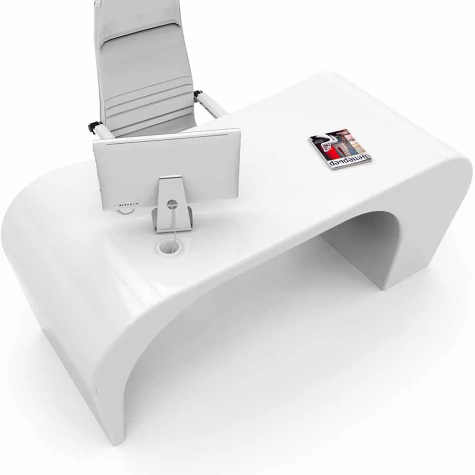 Scrivania da ufficio moderna realizzata in Italia, Miglianico  Viadurini