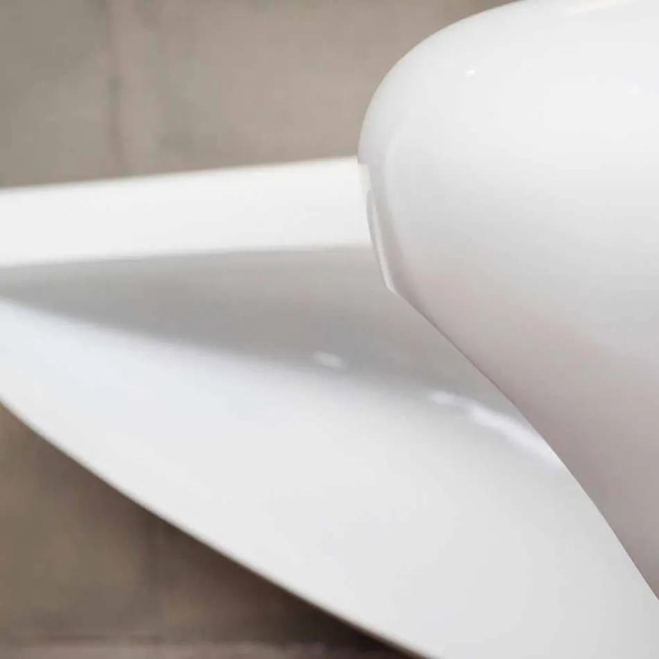 Scrivania design moderno da ufficio Boomerang made in Italy Viadurini