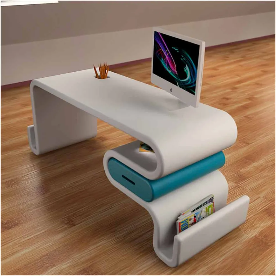 Scrivania Design Moderno Flex Made in Italy Viadurini