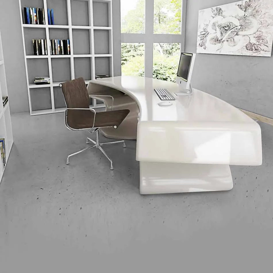 Scrivania di design da ufficio prodotta in Italia, Tignale Viadurini