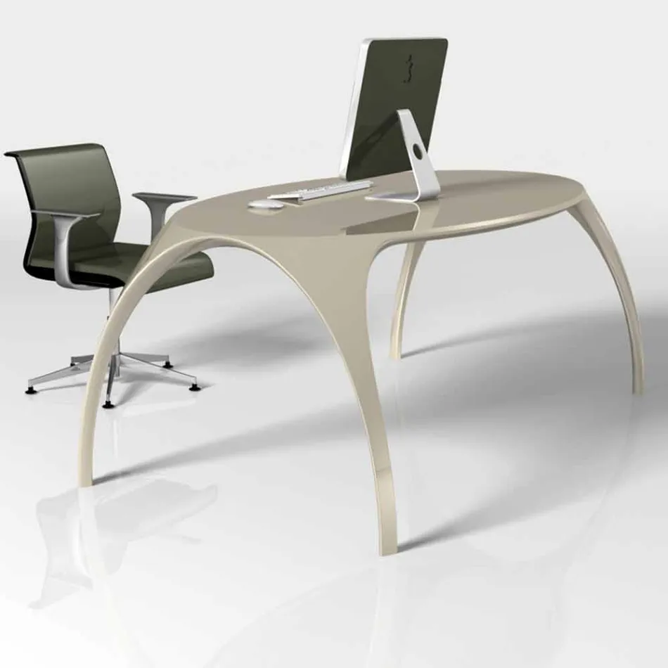 Scrivania di design moderno da studio made in Italy, Pomposa Viadurini