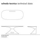 Scrivania di Karim Rashid in resina - Smania Viadurini