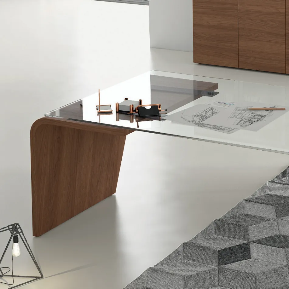 Scrivania direzionale di Andrea Stramigioli - Farfalla Viadurini