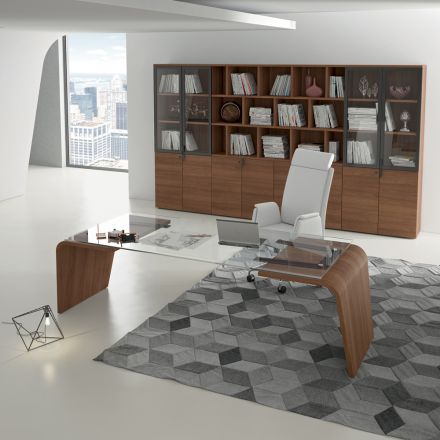 Scrivania direzionale di Andrea Stramigioli - Farfalla Viadurini