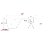 Scrivania direzionale di Karim Rashid in poliuretano in Diverse Finiture - James Viadurini