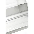 Scrivania in Plexiglass Trasparente con Ripiano in Legno di Design - Carducci Viadurini