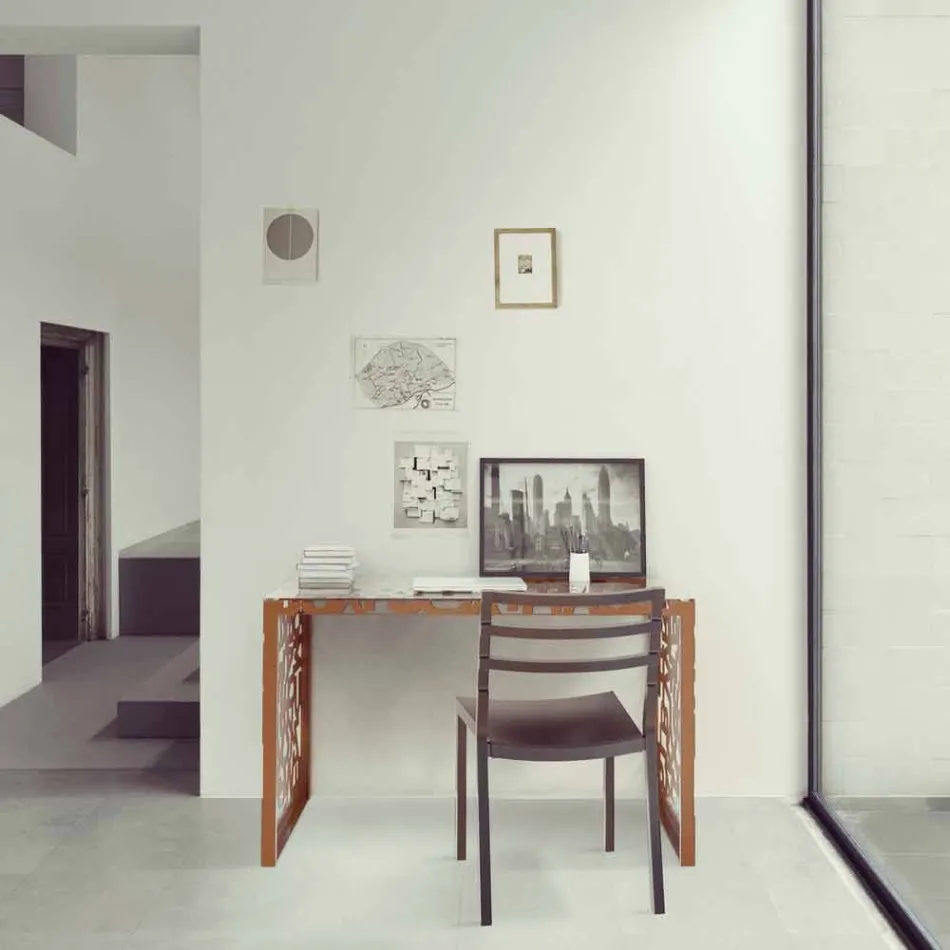 Scrivania Kattedra Lettere “A Cascata” 120x65x75 Mabele Viadurini