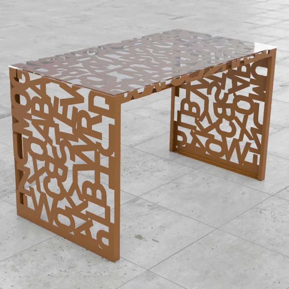 Scrivania Kattedra Lettere “A Cascata” 120x65x75 Mabele Viadurini