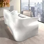 Scrivania moderna da ufficio Velo, realizzata in Italia Viadurini