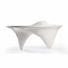 Scrivania per ufficio moderna fatta a mano in Italia Sinuous Viadurini