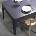 Scrivania / tavolo da pranzo rettangolare, design moderno, Merlot  Viadurini