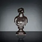 Scultura in ceramica artigianale Nera 100% Made in Italy Fabas 2 Viadurini