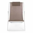 Sdraio da Esterno in Alluminio con Seduta in Textilene, 4 Pezzi - Kailua Viadurini