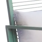 Sedia a Dondolo da Esterno in Alluminio con Cuscino Imbottito - Brontolo Viadurini