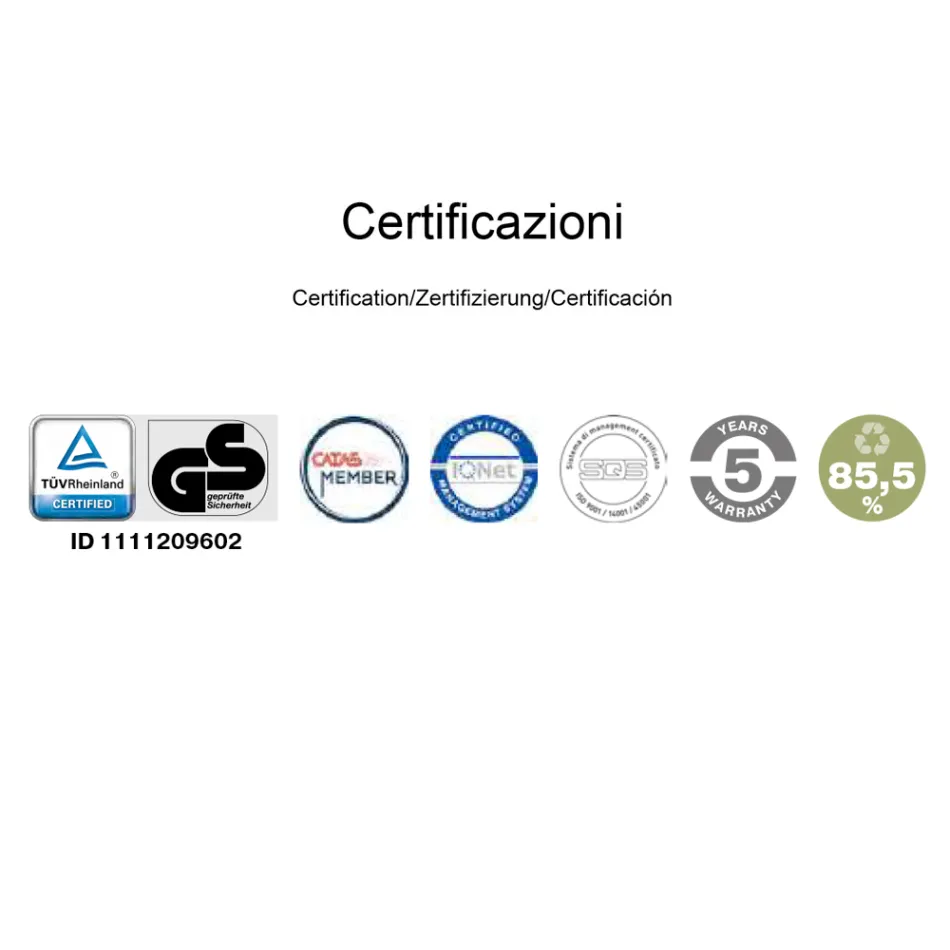 Sedia Alta da Ufficio con Ruote e Cuscino Ergonomico e Girevole - Filanna Viadurini