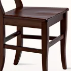 Sedia Classica in Legno Massello di Faggio Design Made in Italy - Claudie Viadurini