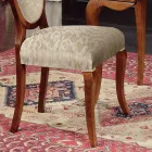 Sedia Classica Legno e Tessuto Con o Senza Braccioli Made in Italy - Ellie Viadurini