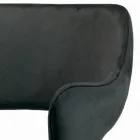 Sedia con Braccioli Completamente Rivestita e Gambe in Acciaio - Ravenna Viadurini