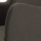 Sedia con Braccioli con Gambe in Legno e Seduta Imbottita Made in Italy - Bari Viadurini