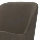 Sedia con Braccioli con Gambe in Legno e Seduta Imbottita Made in Italy - Bari Viadurini