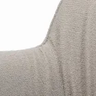 Sedia con Braccioli con Seduta Rivestita e Gambe in Acciaio Made in Italy - Ascoli Viadurini