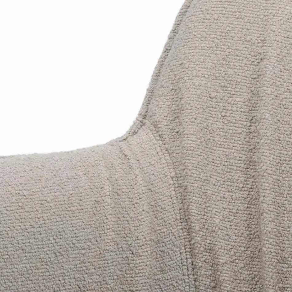 Sedia con Braccioli con Seduta Rivestita e Gambe in Acciaio Made in Italy - Ascoli Viadurini