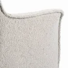 Sedia con Braccioli con Seduta Rivestita e Gambe in Acciaio Made in Italy - Ascoli Viadurini