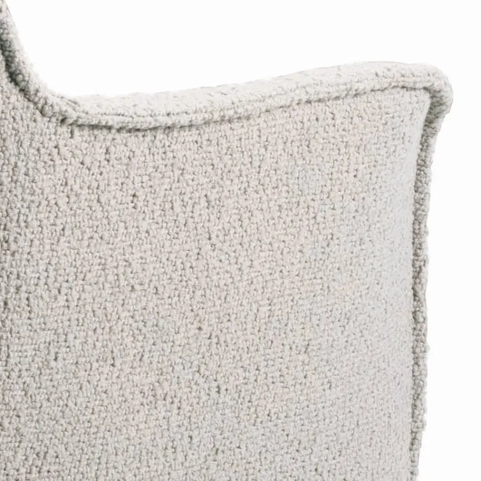 Sedia con Braccioli con Seduta Rivestita e Gambe in Acciaio Made in Italy - Ascoli Viadurini