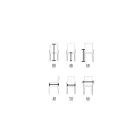 Sedia con Braccioli Rivestita in Cuoio Avorio Made in Italy - Conchiglia Viadurini