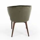 Sedia con Seduta e Schienale Completamente Rivestiti Made in Italy - Adria Viadurini