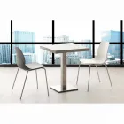 Sedia con struttura cromata e scocca in polipropilene Licata Viadurini