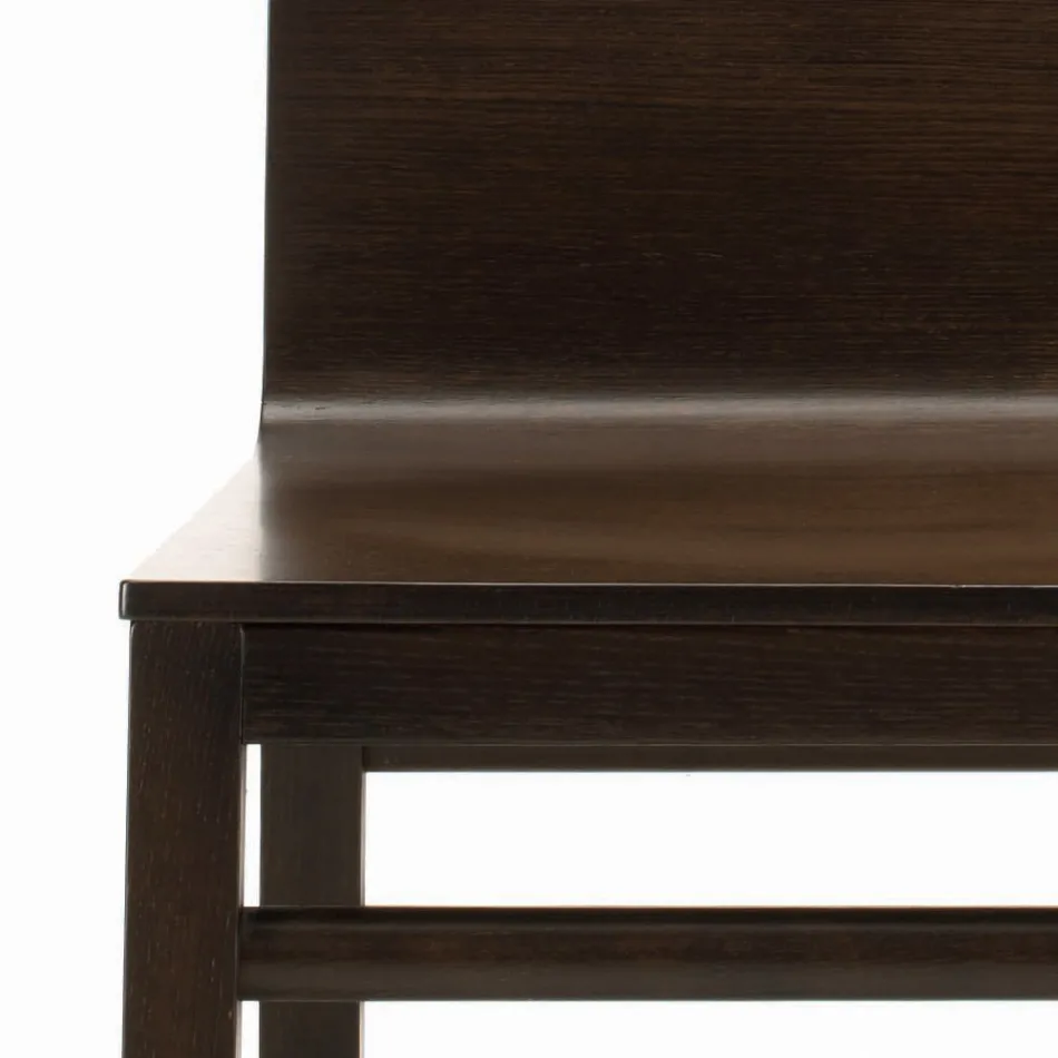 Sedia con Struttura in Frassino e Scocca in Rovere Made in Italy - Emilia Viadurini