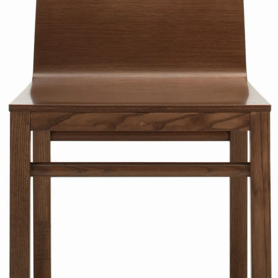 Sedia con Struttura in Frassino e Scocca in Rovere Made in Italy - Emilia Viadurini