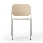 Sedia Cucina in Legno e Metallo Verniciato Made in Italy 2 Pezzi - Saffia Viadurini