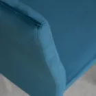 Sedia da Cucina con Gambe in Metallo e Seduta in Velluto, 4 Pezzi - Darvina Viadurini