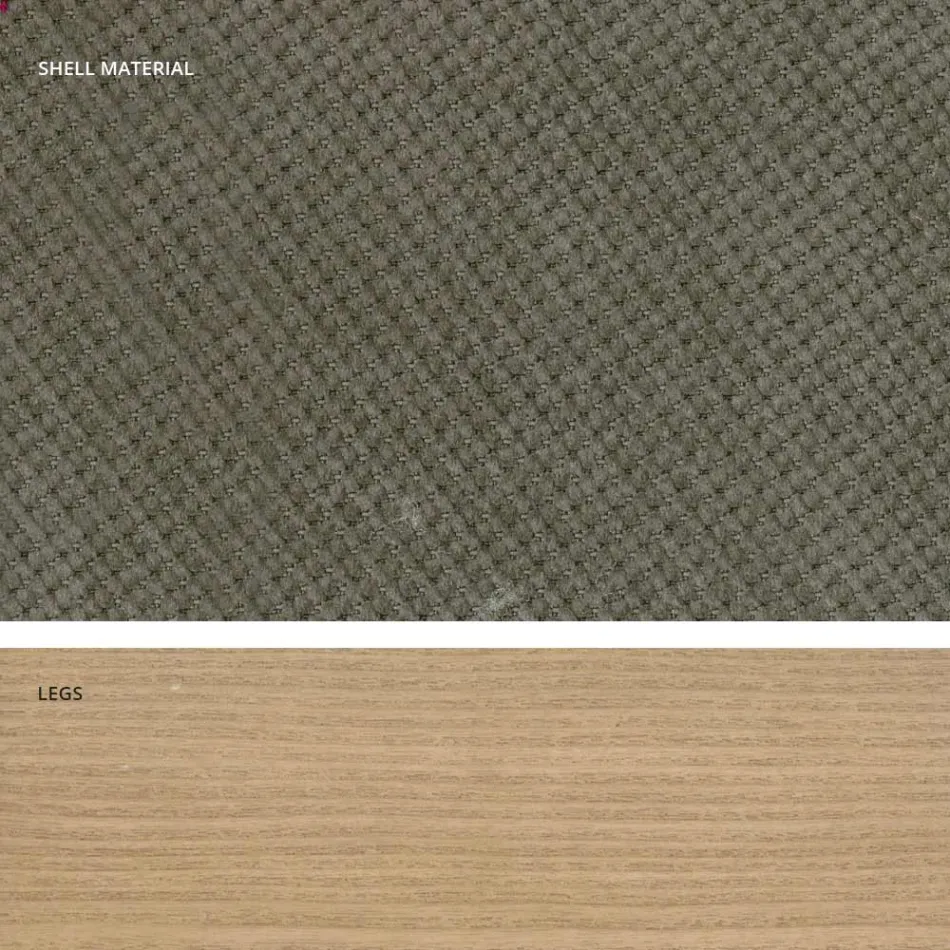 Sedia da cucina di design in legno e tessuto made in Italy, Egizia Viadurini