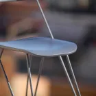 Sedia da Cucina Fatta a Mano in Legno e Acciaio Pregiata Made in Italy - Granada Viadurini